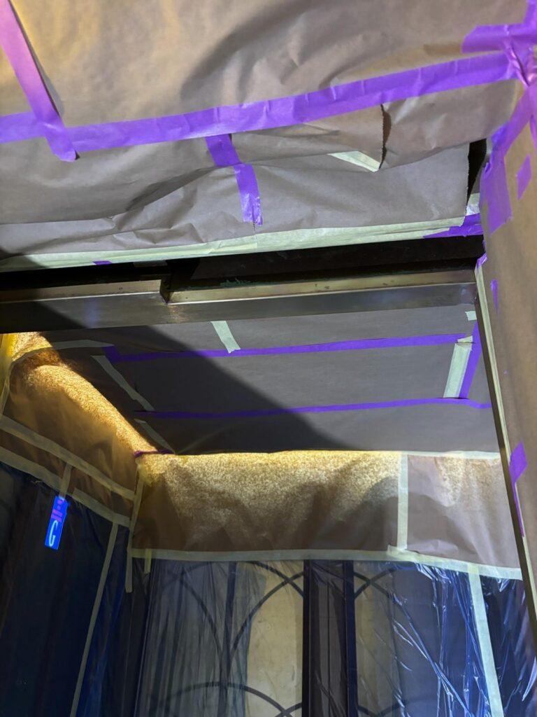 Interior lift spraying image